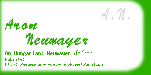 aron neumayer business card